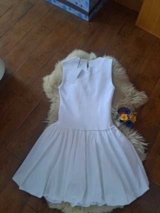 Vestido Zara Blanco Estrenar con Etiqueta
