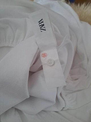 Vestido Zara Blanco Estrenar con Etiqueta