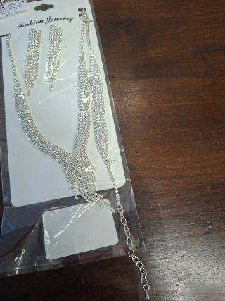 Parure Gioielli Brillantini Argento