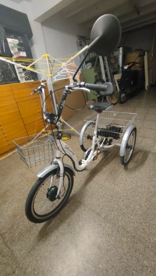 Triciclo Eléctrico Monty Blanco