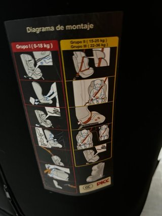 Silla de coche negra