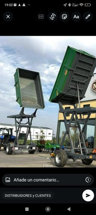 Remolques agrícolas tipo tijera