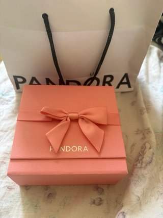 Collana Pandora Cuore Rosa Argento