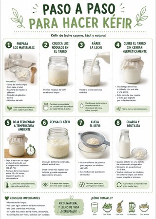 Bote Kéfir con Instrucciones Paso a Paso