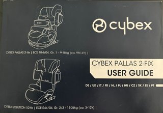 Silla Coche Cybex Pallas 2-Fix Negra