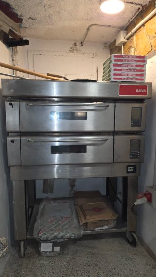 Horno industrial doble para pizza