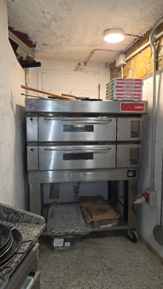 Horno industrial doble para pizza