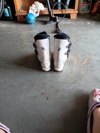 Botas de esquí Salomon blancas de 247mm