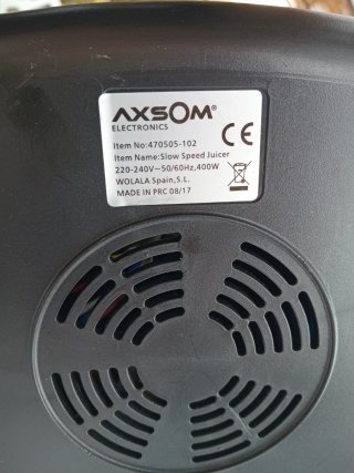 Extractor de zumo Axsom 400W