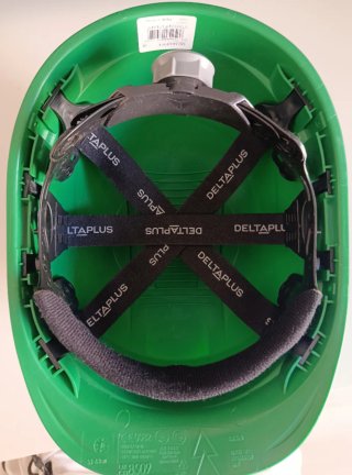 Casco de seguridad Delta Plus en buen estado.