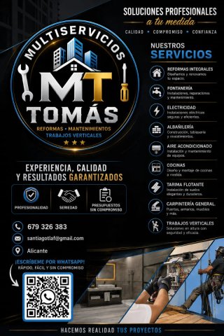 Reformas integrales, mantenimiento, verticales
