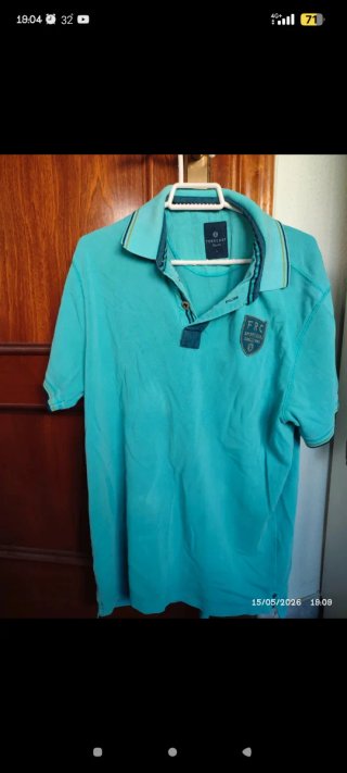 Polo Forecast Hombre Azul/Verde Talla L