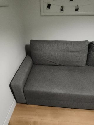 Sofá cama gris de 3 plazas