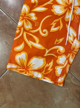 Costume Uomo Sundek Vintage Arancione Floreale
