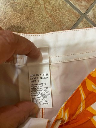 Costume Uomo Sundek Vintage Arancione Floreale