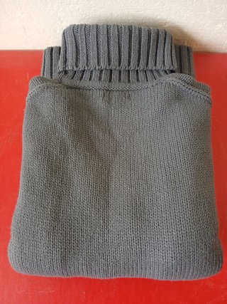 Jersey Collo Alto Grigio Montagna/Sci