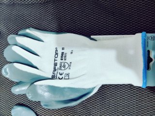 Guantes de trabajo,Nitrilo y Nailon T11--10x7€