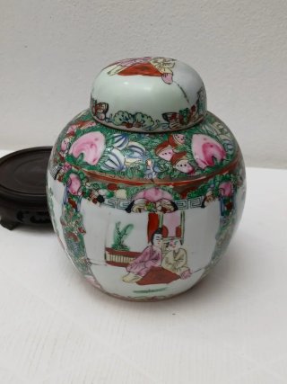 Vaso cinese vintage decorato