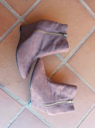 Botines Mango Talla 37 Marrones