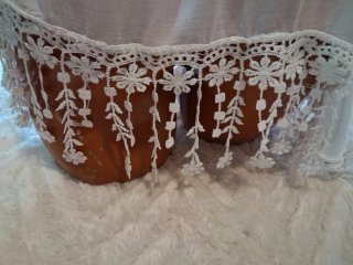 Túnica playera blanca con encaje