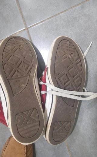 Zapatillas Converse Botín Rojas Talla 37