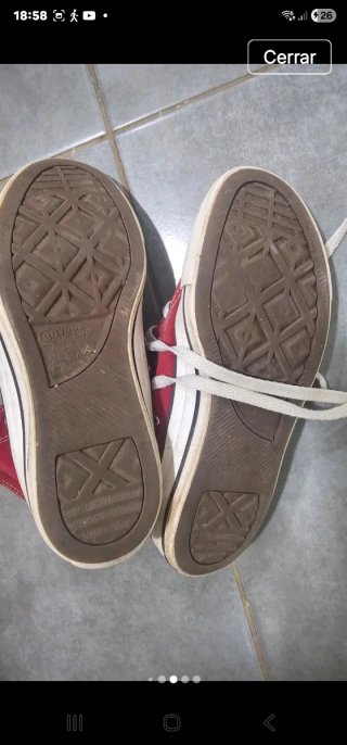 Zapatillas Converse Botín Rojas Talla 37