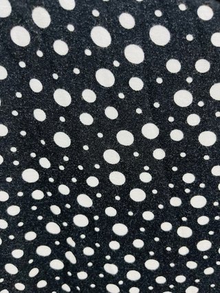 Vestido Negro con Lunares Blancos. Solo envío.