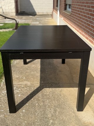 Mesa extensible Bjursta Ikea negra