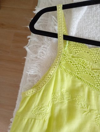 Vestido amarillo MdM con encaje
