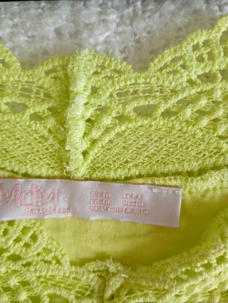 Vestido amarillo MdM con encaje