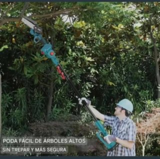 Motosierra Batería Recargable Pértiga Telescópica