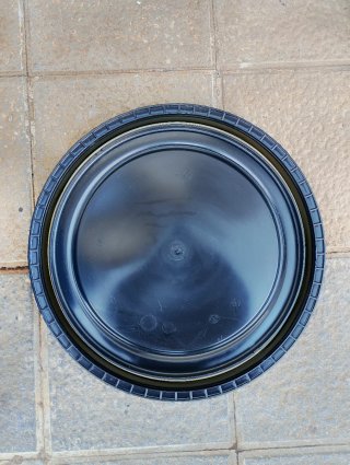 Bidón plástico azul 150L