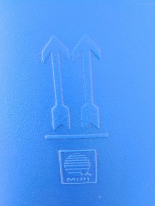 Bidón plástico azul 150L