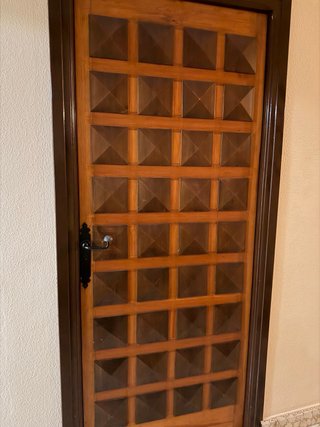 Puerta madera estilo castellano