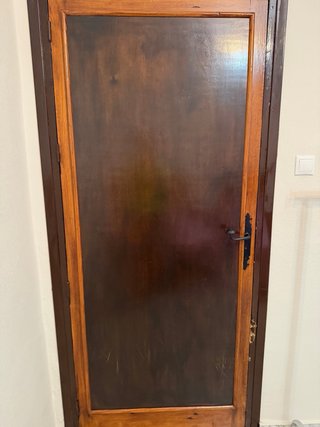 Puerta madera estilo castellano