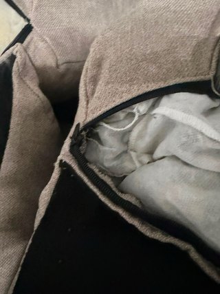 Sofá chaiselongue beige tela