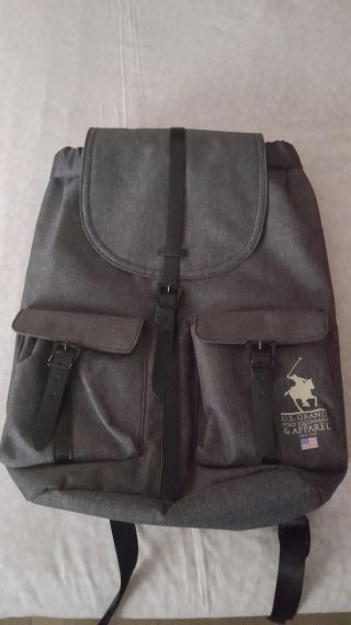 Mochila U.S. Grand Polo Equipment & Apparel Gris