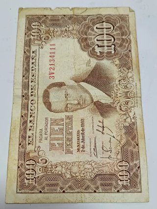 8 Billetes Antiguos Pesetas España 1951
