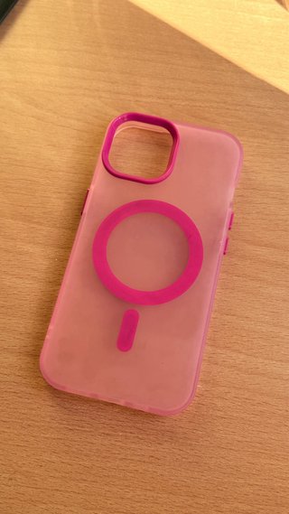 Cover rigide iPhone MagSafe Rosa e Nera