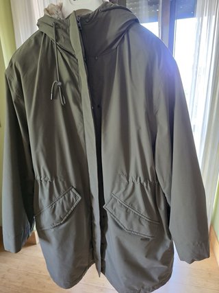 Parka Impermeable Oysho Verde