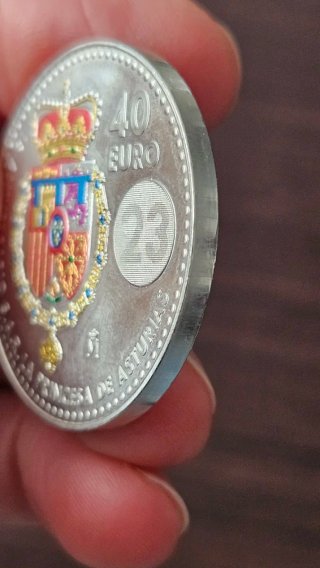 Moneda 40 Euro Princesa de Asturias