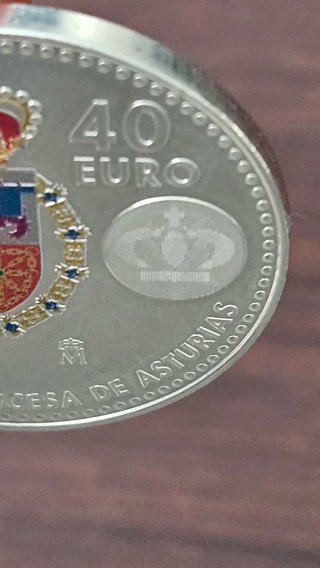 Moneda 40 Euro Princesa de Asturias