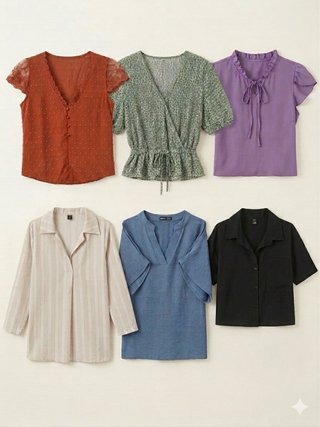 Lote 6 Blusas Mujer