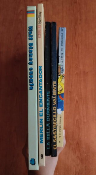 Lote 5 libros Disney antiguos