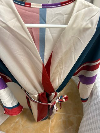 Vestido estampado rayas
