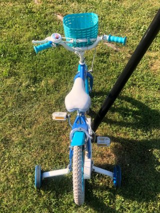Bicicleta infantil Frozen azul
