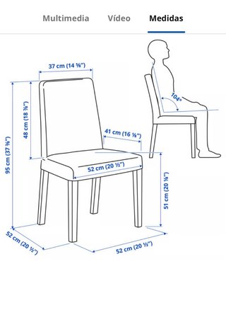 4 unidades silla de comedor funda lavable beige