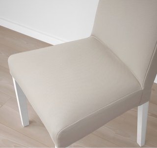 4 unidades silla de comedor funda lavable beige