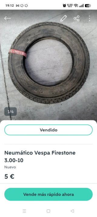 Neumático Vespa Firestone 3.00-10
