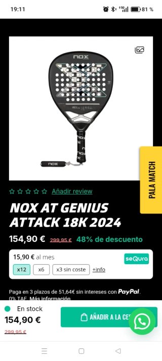 Pala Nox AT Attack Genius 18K